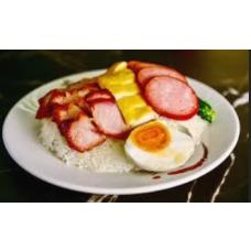 #9540【外賣自取】鹹蛋四寶飯(盒)